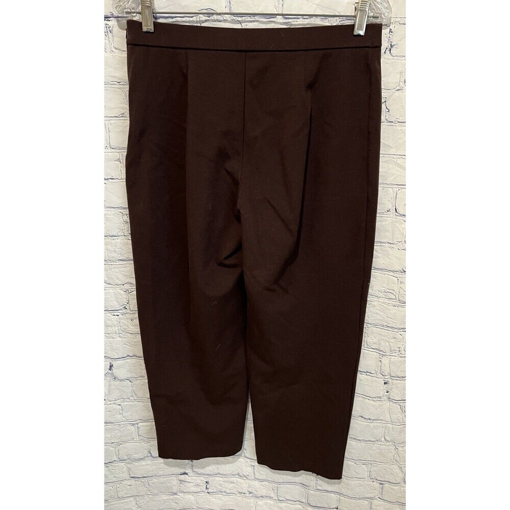 Talbots Pant Suit Brown Button Front Long Sleeve Jacket And Pants Size Medium - Picture 6 of 10
